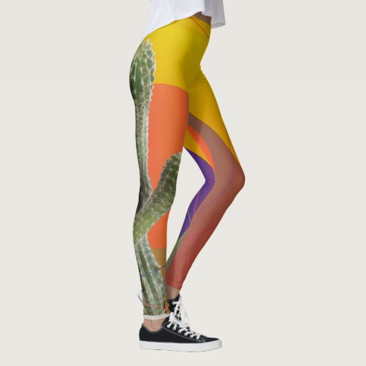 Farbenfrohe Sommerstimmung Leggings (Rechts)