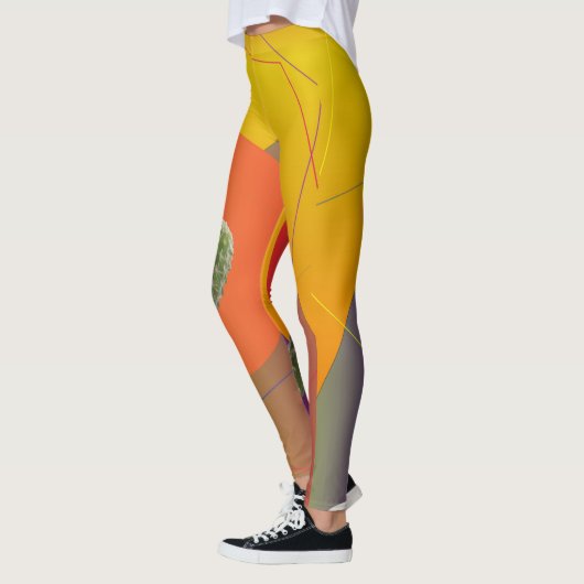 Farbenfrohe Sommerstimmung Leggings (Links)