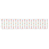 Farbenfrohe Sommerstrand Flip Flops Tischläufer (Horizontal)