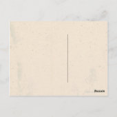 Farbenfrohe Sommerstreifen Danke, Postcard Postkarte (Rückseite)