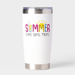 Farbenfrohe Sommertauchgänge Wandern mit der Sonne Thermobecher