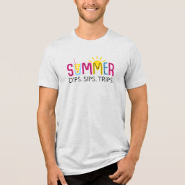 Farbenfrohe Sommertauchgänge Wandern mit der Sonne Tri-Blend Shirt