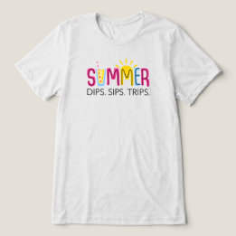 Farbenfrohe Sommertauchgänge Wandern mit der Sonne Tri-Blend Shirt