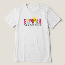 Farbenfrohe Sommertauchgänge Wandern mit der Sonne Tri-Blend Shirt