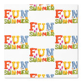 Farbenfrohe Sommertexte mit Blume Tapete (Vorderseite)