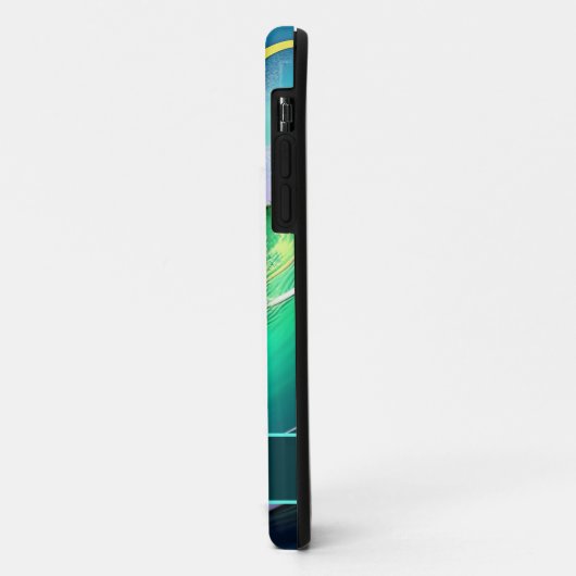 Farbenfrohe Sonne und Surfsignatur Case-Mate iPhone Hülle (Hinten/Links)