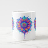 Farbenfrohe Sonnenblume Jumbo-Tasse (Vorderseite)