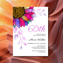 Farbenfrohe Sonnenblume Lila Leaf Blütenblume Gebu