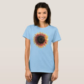Farbenfrohe Sonnenblume T-Shirt (Vorne ganz)