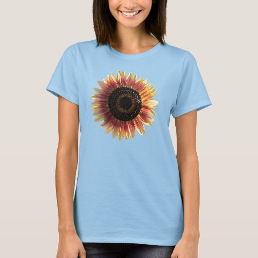 Farbenfrohe Sonnenblume T-Shirt (Vorderseite)