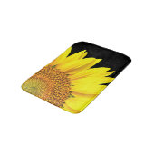 Farbenfrohe Sonnenblumen Blumen Badezimmer Matte (Schrägansicht)