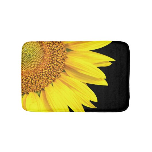 Farbenfrohe Sonnenblumen Blumen Badezimmer Matte (Vorderseite)