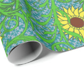 Farbenfrohe Sonnenblumen Blumenbilder Geschenkpapier (Rolleneckpunkt)