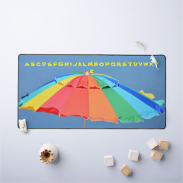 Farbenfrohe Sonnenschirmfotografie Schreibtischunterlage