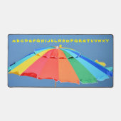 Farbenfrohe Sonnenschirmfotografie Schreibtischunterlage (Vorderseite)
