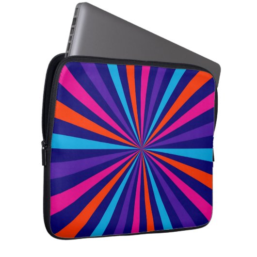Farbenfrohe Sonnenschutzgitterkonstruktion Laptopschutzhülle (Vorne Rechts)