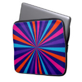 Farbenfrohe Sonnenschutzgitterkonstruktion Laptopschutzhülle (Vorderseite Links)