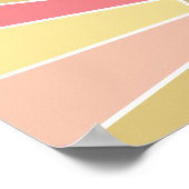 Farbenfrohe Sonnenstrahlen mit beliebtem Text Poster (Ecke)