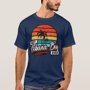 Farbenfrohe Sonnenuntergang Palme Tremola Der Mens T-Shirt