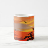 Farbenfrohe Sonnenuntergang-Tasse Kaffeetasse (Mittel)