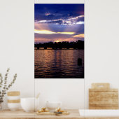 Farbenfrohe Sonnenuntergänge am Lago Maggiore Poster (Küche)