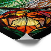 Farbenfrohe Sonnenuntergänge am Strand Poster (Ecke)