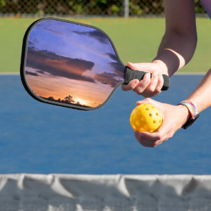 Farbenfrohe Sonnenuntergänge durch Shirley Taylor Pickleball Schläger
