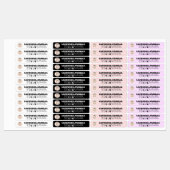 Farbenfrohe Sozialhandschrift Logo-Label für dünne Etiketten (Blatt)