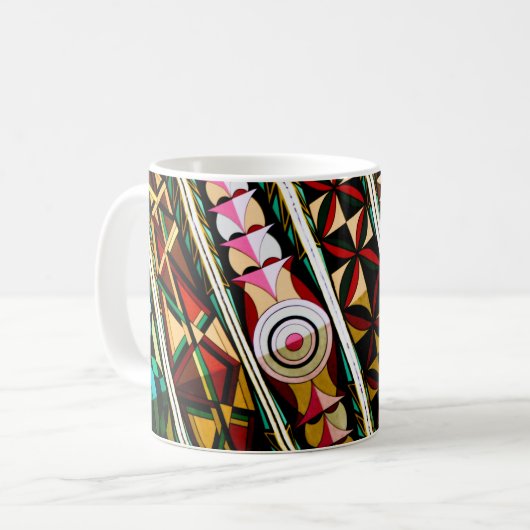 Farbenfrohe spanische Architektur Kaffeetasse (Vorderseite Links)