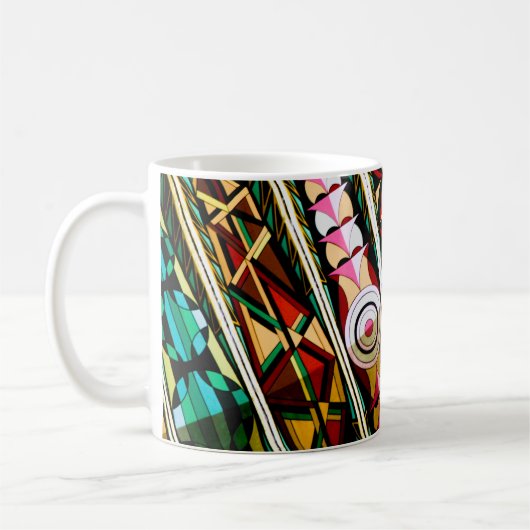 Farbenfrohe spanische Architektur Kaffeetasse (Links)
