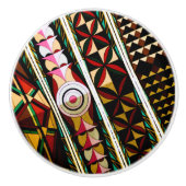 Farbenfrohe spanische Architektur Keramikknauf (Vorderseite)