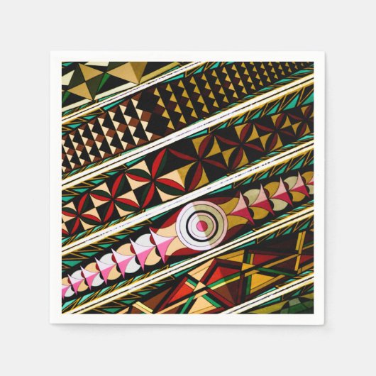 Farbenfrohe spanische Architektur Serviette (Vorderseite)