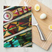 Farbenfrohe spanische Decke Geschirrtuch (Viertel Falte)