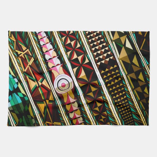 Farbenfrohe spanische Decke Geschirrtuch (Horizontal)