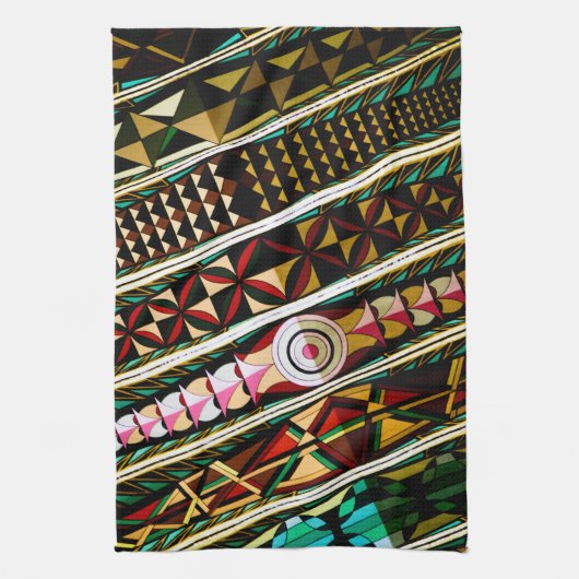 Farbenfrohe spanische Decke Geschirrtuch (Vertikal)