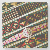 Farbenfrohe spanische Decke Steinuntersetzer (Vorderseite)