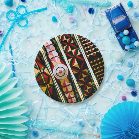 Farbenfrohe Spanische Kirchendecke Pappteller (Party)