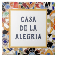 Farbenfrohe Spanische Mosaikstuben