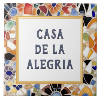 Farbenfrohe Spanische Mosaikstuben Fliese
