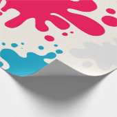 Farbenfrohe Spat Geschenkpapier (Ecke)