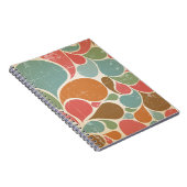 Farbenfrohe Spatter: Abstraktes Retro-Muster. Notizblock (Rechte Seite)