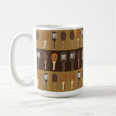 Farbenfrohe Spatula Küche Kochutensilien Kaffeetasse (Links)