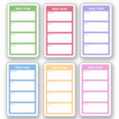 Farbenfrohe Speisen Aufkleber (Vorderseite)