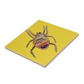 Farbenfrohe Spiderkunst Fliese (Seite)