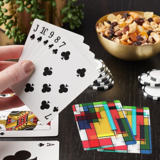 Farbenfrohe Spielkarten Moderne Farben (In Situ)