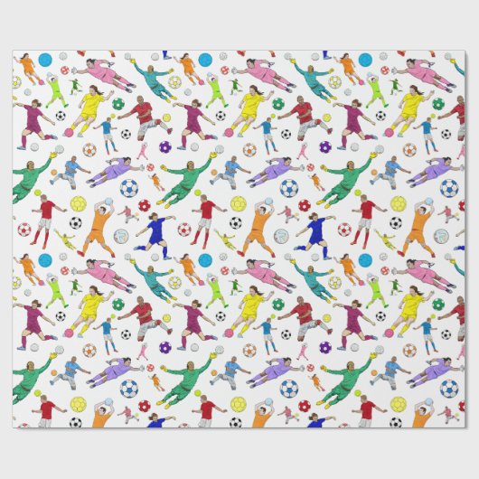 Farbenfrohe Spielmuster Geschenkpapier (Flach)