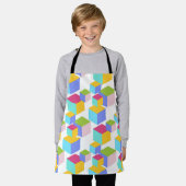 Farbenfrohe Spielzeugblöcke Art Pattern Schürze (Getragen)