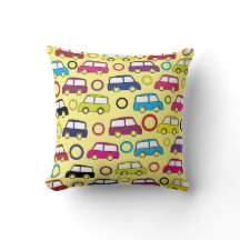 Farbenfrohe Spielzeugwagen Muster für Kinderjunge