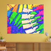 Farbenfrohe Spinne Kunst Rafting Canvas Leinwanddruck (Insitu (Wohnzimmer))