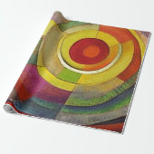 Farbenfrohe Spirale - Abstrakte Pasta Kunst Geschenkpapier (Ungerollt)